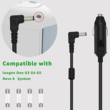 for Inogen One g2 g3 g4 g5 Car Charger, for Inogen Car Charger Power Cord Replace BA-306 BA-301 BA-302 BA-303